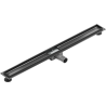 Mexen Flat 100 cm-es vonalmenti lefolyótest, gun gray kefe szálcsiszolt - 1E15100