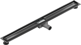 Mexen Flat 100 cm-es vonalmenti lefolyótest, gun gray kefe szálcsiszolt - 1E15100