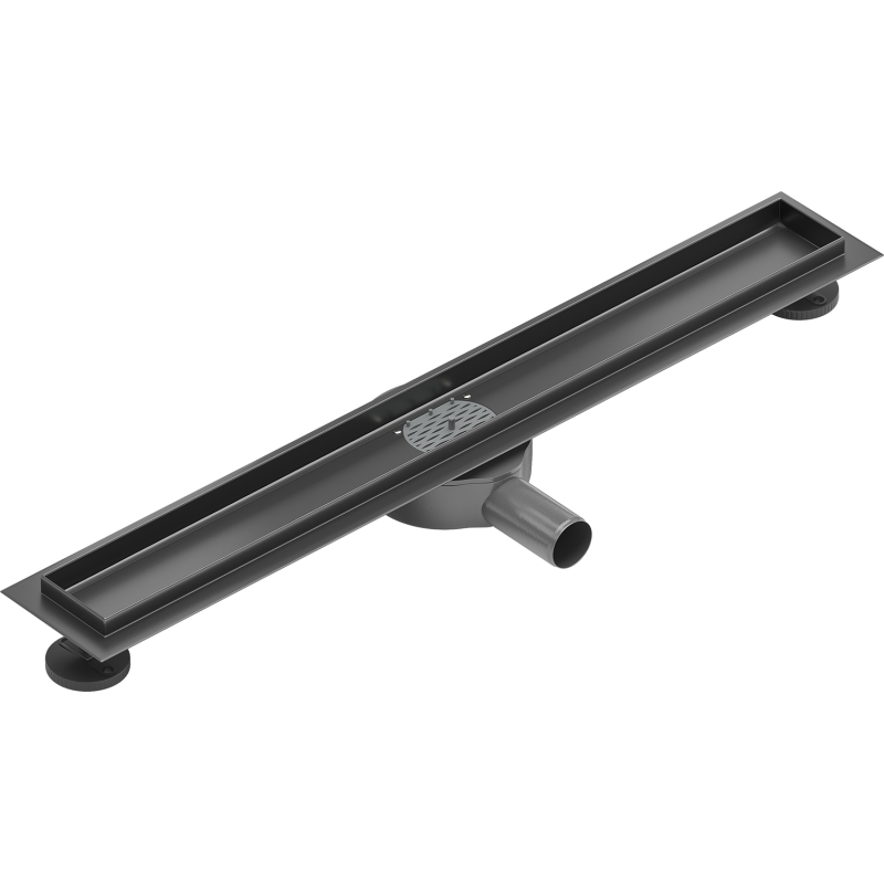 Mexen Flat 360° corp pentru scurgere liniară rotativă 60 cm, gun gray periat - 1E40060