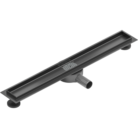 Mexen Flat 360° forgatható, vonalmenti lefolyóház, 60 cm, gun gray kefélt - 1E40060