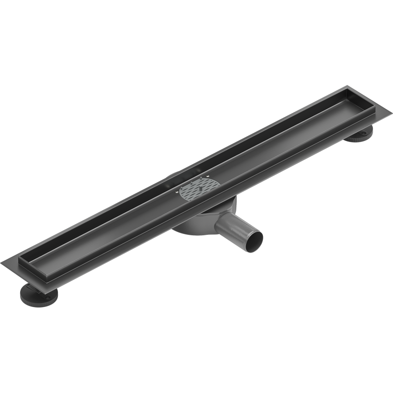 Mexen Flat 360° forgatható vonalmenti vízelvezető ház 70 cm, szálcsiszolt gun gray - 1E40070