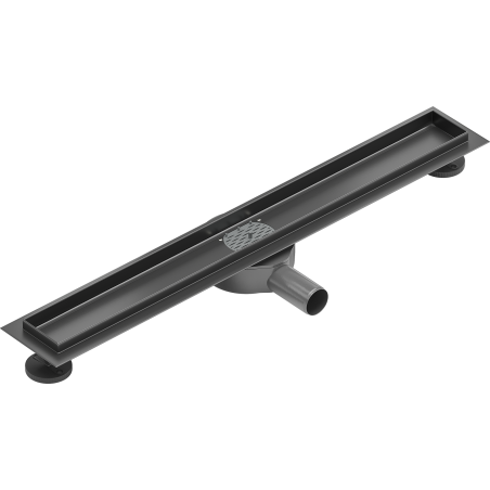 Mexen Flat 360° forgatható vonalmenti vízelvezető ház 70 cm, szálcsiszolt gun gray - 1E40070