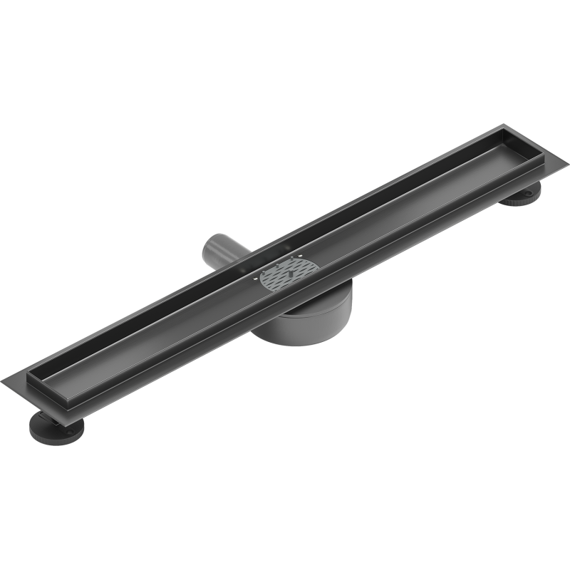 Mexen Flat 360° forgatható vonalmenti vízelvezető ház 70 cm, szálcsiszolt gun gray - 1E40070