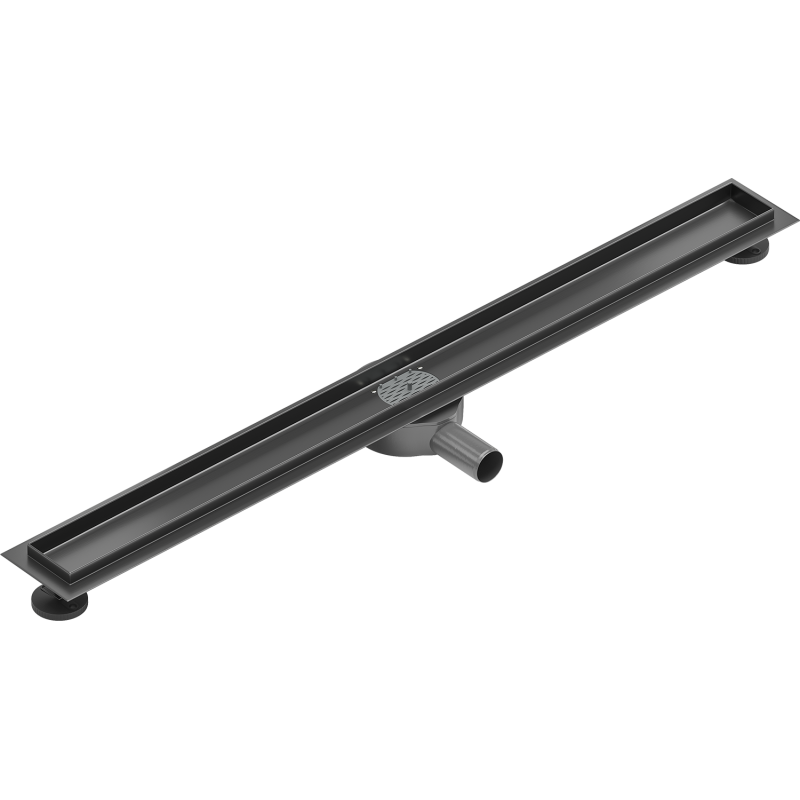 Mexen Flat 360° forgatható vonalmenti lefolyótest 90 cm, gun gray kefe - 1E40090