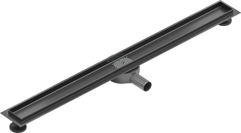 Mexen Flat 360° corp pentru sifon de scurgere liniar rotativ 90 cm, gri armat periat - 1E40090