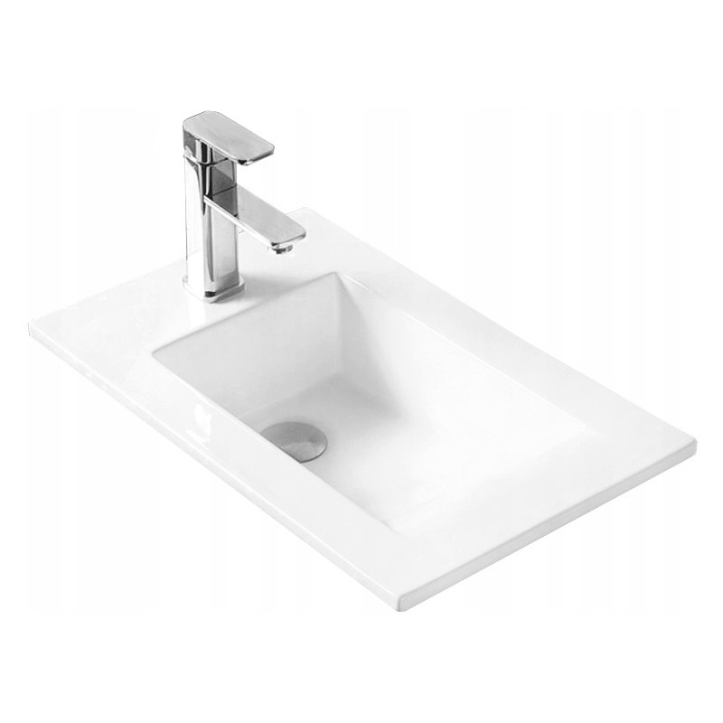 Mexen Alir 34 x 55 cm-es, munkalapba süllyesztett mosdókagyló, fehér - 25503400