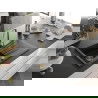Mexen Cesar chiuvetă din granit cu 1 compartiment cu picurător 775 x 470 mm, Neagră, sifon Auriu - 6514771010-77-G