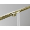 Mexen Exo-3S 3-oldalú tolóajtós zuhanykabin 180 x 95 cm, átlátszó, aranyszínű - 8152-180-095-50-00-3S