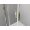 Mexen Exo-S Duo 3S cabină de duș cu 3 pereți glisanți 200 x 100 cm, transparent, aurie - 8152-200-100-50-00-3S