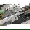 Mexen Leo chiuvetă din granit cu 1 compartiment cu picurător 900 x 500 mm, Neagră, sifon Auriu - 6501901010-77-G