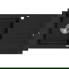 Mexen Pablo 1-medencés gránit mosogató edényszárítóval 752 x 436 mm, Fekete - 6510751010-77
