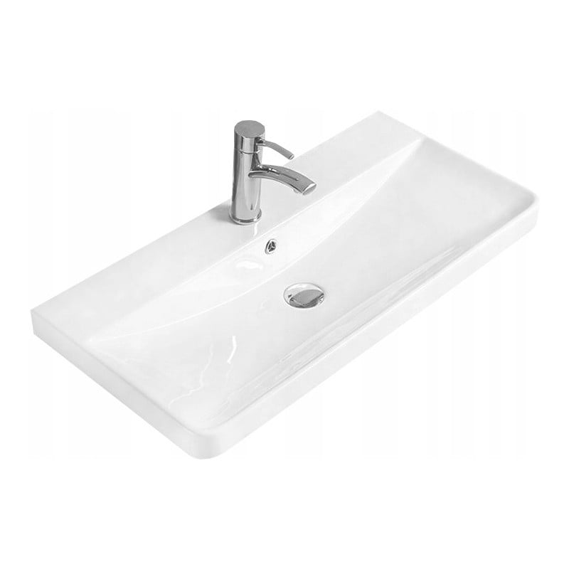 Mexen Dagna chiuvetă încastrată în blat 81 x 39 cm, albă - 21998000