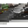 Mexen Leo chiuvetă de granit cu o cuvă și picurător, cu baterie de bucătărie Rita, negru/argintiu metalic - 6501-73-670300-00
