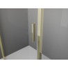Mexen Exo-3S 3-falú, tolóajtós zuhanykabin 180 x 120 cm, átlátszó, arany - 8151-180-120-50-00-3S