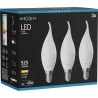 Mexen Nova 3x Bec LED tip flacără E14, C37, 5W, Cald - 3000K, 525 lm - L106-E14-0530-01x03