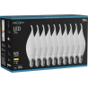 Mexen Nova 10x Bec Edison LED Flacără E14, C37, 5W, Caldă - 3000K, 525 lm - L106-E14-0530-01x10