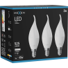 Mexen Nova 3x LED izzó láng E14, C37, 5W, Semleges - 4000K, 525 lm - L106-E14-0540-01x03