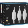Mexen Nova 3x LED gyertyaizzó E14, C37, 10W, Meleg - 3000K, 1055 lm - L106-E14-1030-01x03