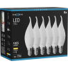 Mexen Nova 6x LED gyertyaizzó E14, C37, 10W, Meleg - 3000K, 1055 lm - L106-E14-1030-01x06