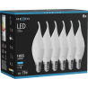 Mexen Nova 6x Bec LED lumânare E14, C37, 10W, Rece - 6500K, 1055 lm - L106-E14-1065-01x06
