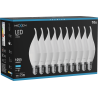 Mexen Nova 10x LED izzó láng E14, C37, 10W, Hideg - 6500K, 1055 lm - L106-E14-1065-01x10