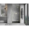 Mexen Mist-H L uși de duș batante dreapta 75 cm, transparent, auriu periat - 8A5L-075-000-55-00-P