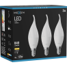 Mexen Nova 3x LED lámpa E14, C37, 8W, Meleg - 3000K, 840 lm - L106-E14-0830-01x03