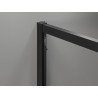 Mexen Exo-S Duo 3S cabina de duș cu 3 pereți glisanți 140 x 80 cm, transparentă, neagră - 8152-140-080-70-00-3S