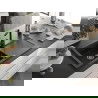 Mexen Leo chiuvetă de granit cu un compartiment, cu picurător și baterie de bucătărie Rita, Neagră - 6501-77-670300-70