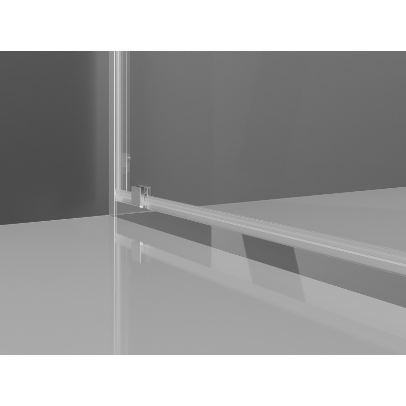 Mexen Exo-3S cabină de duș cu 3 pereți batantă 95 x 85 cm, transparent, crom - 8181-095-085-01-00-3S