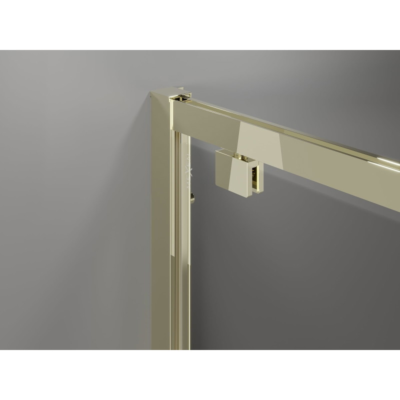Mexen Exo-BR 3S cabina de duș cu 3 pereți pivotanți 70 x 90 cm, transparentă, aurie - 8181-070-090-50-00-3S