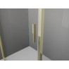 Mexen Exo-3S cabină de duș cu 3 pereți, cu uși rabatabile 85 x 95 cm, transparentă, aurie - 8181-085-095-50-00-3S