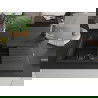 Mexen Matias chiuvetă de granit, 1,5 cuve, cu scurgător și robinet de bucătărie Rita, negru/argintiu - 6502-73-670300-70-B