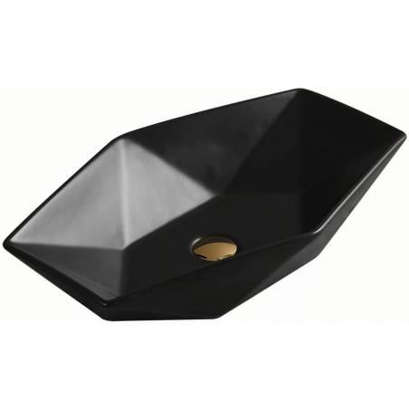 Mexen Elena chiuvetă montată pe blat 63 x 41 cm, negru mat - 21476385