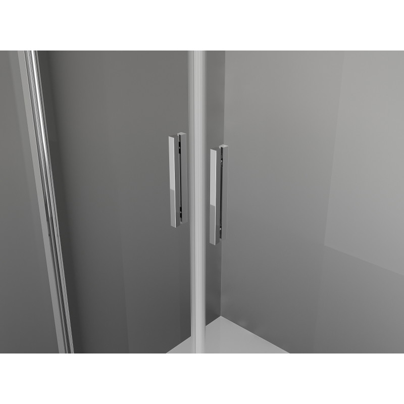 Mexen Exo-3S cabina de duș cu 3 pereți, ușă oscilantă 100 x 95 cm, transparent, crom - 8182-100-095-01-00-3S