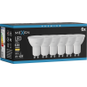 Mexen Nova 6x LED izzó GU10, 6W, Meleg - 3000K, 630 lm - L107-GU10-0630-01x06