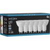 Mexen Nova 6x Bec LED GU10, 8W, Rece - 6500K, 840 lm - L108-GU10-0865-01x06