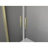 Mexen Exo-3S cabina de duș cu 3 pereți, cu uși batante 80 x 120 cm, transparentă, aurie - 8182-080-120-50-00-3S