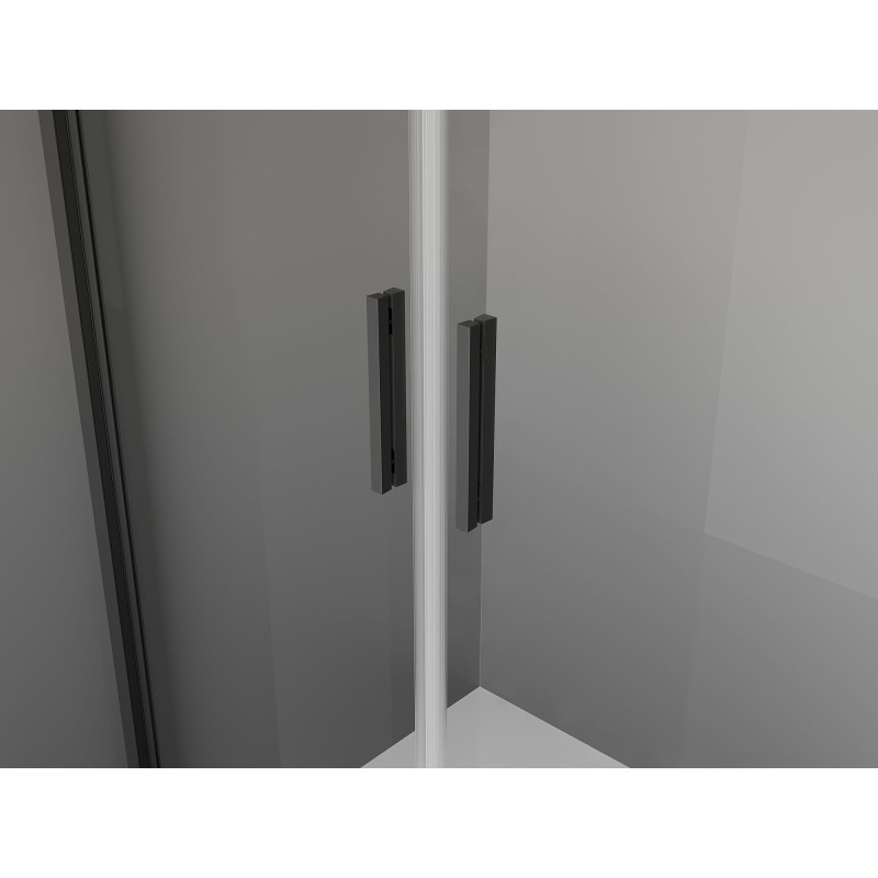 Mexen Exo-3S cabină de duș cu 3 pereți, cu deschidere 70 x 95 cm, transparentă, neagră - 8182-070-095-70-00-3S