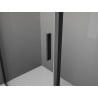 Mexen Exo-S 3S 3-oldalú, tolóajtós zuhanykabin 160 x 95 cm, átlátszó, fekete - 8151-160-095-70-00-3S