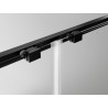 Mexen Exo-3S Cabină de duș cu 3 pereți, glisantă 105 x 100 cm, transparentă, neagră - 8151-105-100-70-00-3S