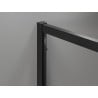 Mexen Exo-S 3S 3-falú tolóajtós zuhanykabin 150 x 100 cm, átlátszó, fekete - 8151-150-100-70-00-3S