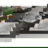 Mexen Mario 2-medencés gránit mosogató konyhai csapteleppel Rita, Fehér - 6504-20-670300-20
