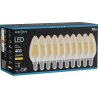 Mexen Vintis 10x LED filament izzó E14, C35, 4W, Meleg - 2200K, 400 lm, borostyán - L154-E14-0422-50x10