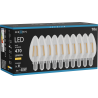 Mexen Vintis 10x Bec cu filament LED E14, C35, 4W, Caldă - 2700K, 470 lm, transparent - L154-E14-0427-00x10