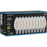 Mexen Vintis 10x LED filament izzó E14, C35, 4W, Meleg - 2700K, 470 lm, átlátszó - L154-E14-0427-00x10