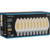 Mexen Vintis 10x LED filament izzó E14, C35, 6W, Meleg - 2200K, 600 lm, borostyán - L154-E14-0622-50x10