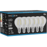 Mexen Vintis 6x Bec cu filament LED E14, G45, 2W, Neutru - 4000K, 240 lm, clar - L156-E14-0240-00x06