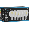Mexen Vintis 6x LED filament izzó E14, G45, 2W, Semleges - 4000K, 240 lm, átlátszó - L156-E14-0240-00x06