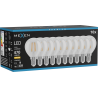 Mexen Vintis 10x Bec LED tip filament E14, G45, 4W, Caldă - 2700K, 470 lm, transparent - L156-E14-0427-00x10